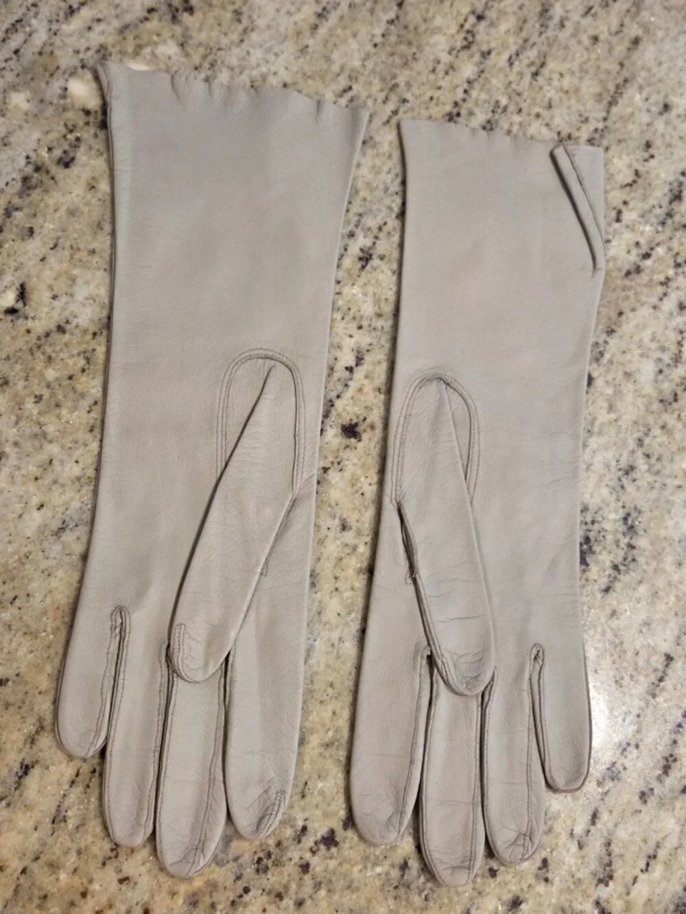 Vintage Womens Size S Beige Leather Formal 11.5